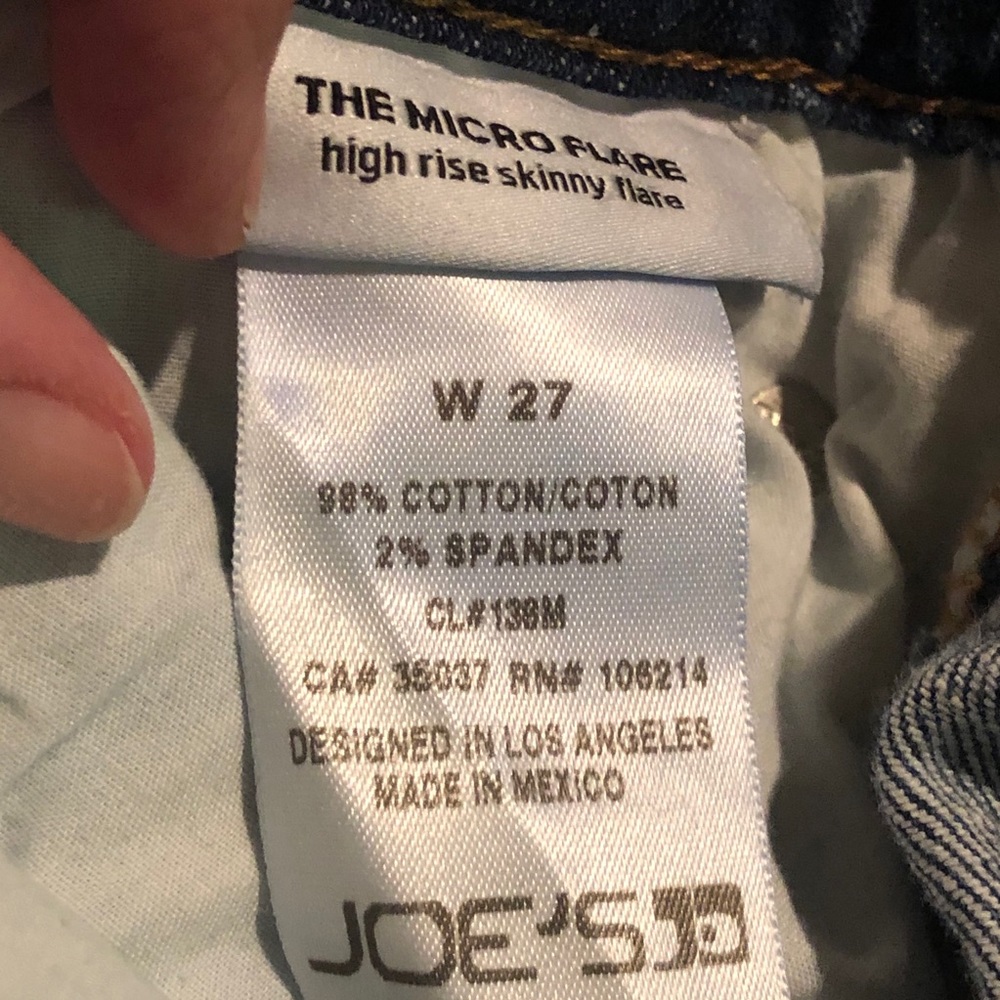 Joe’s The Micro Flare High Rise Skinny Flare Sz 27 - Picture 7 of 7